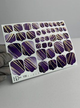 Пленка DANNY серия GOLD №106 (педикюр) 211382 фото